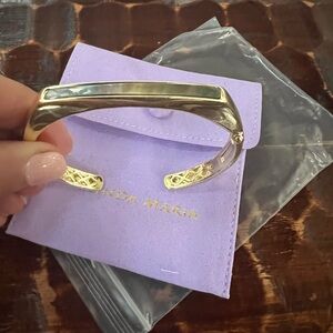 Price firm New Melinda Maria gold hinge bracelet  Rare unique tigers eye